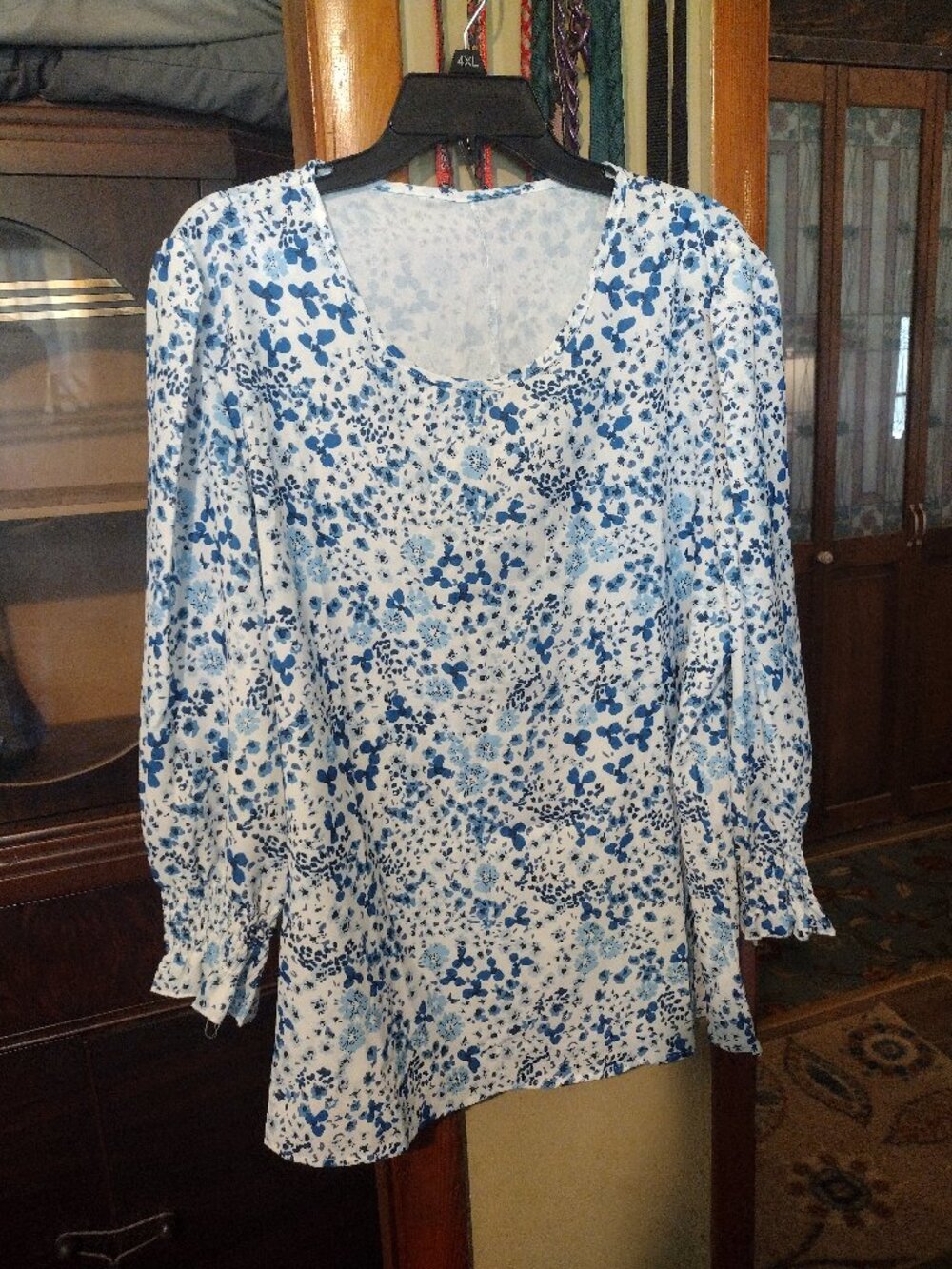 Blue Floral Shirt